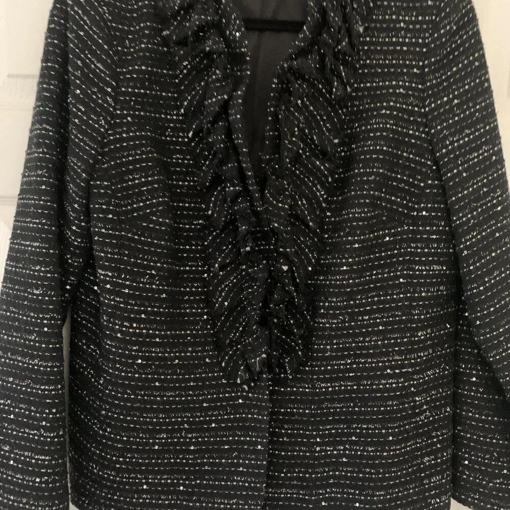 Lovely black and silver jacket - Picture 1 of 3